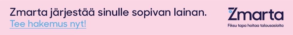 Zmarta järjestää kaikille hakijoille mahdollisimman sopivan lainan - tee siis hakemus nyt ja katso minkämoisia tarjouksia saat!
